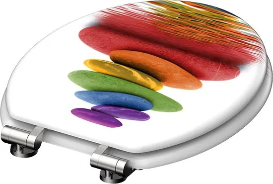 Eisl Sanitär WC sedadlo MDF Soft Close Colorful Stones 80120