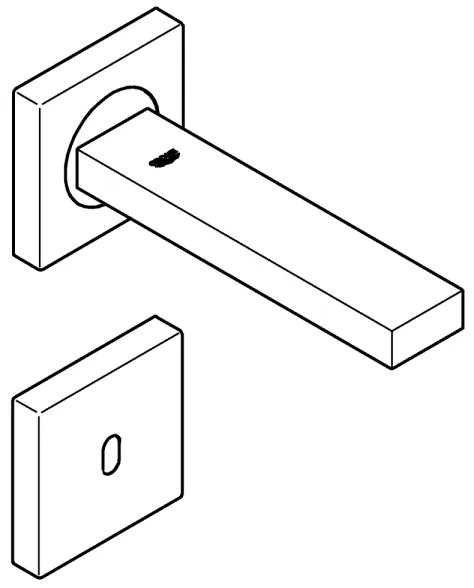GROHE 36442000 - Infračervená elektronická batéria EUROCUBE E lesklý chróm