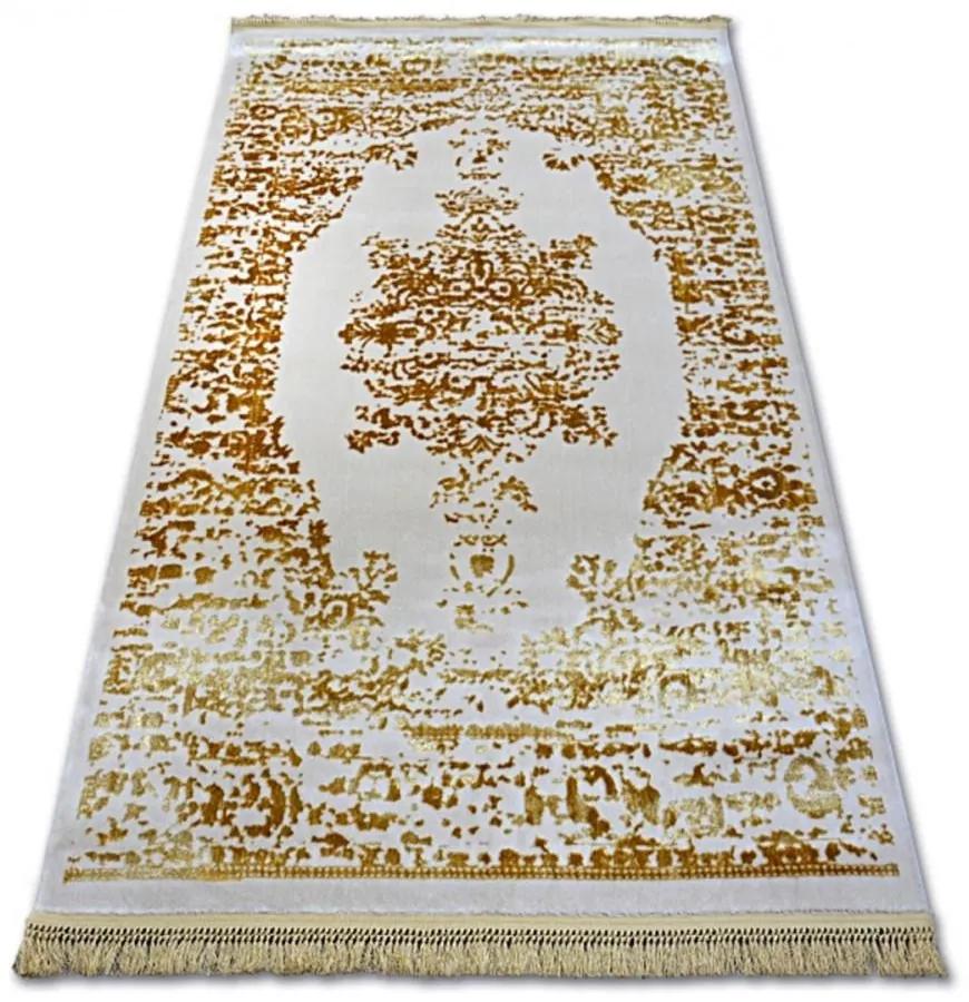 Luxusný kusový koberec akryl Bond žltý 80x150cm