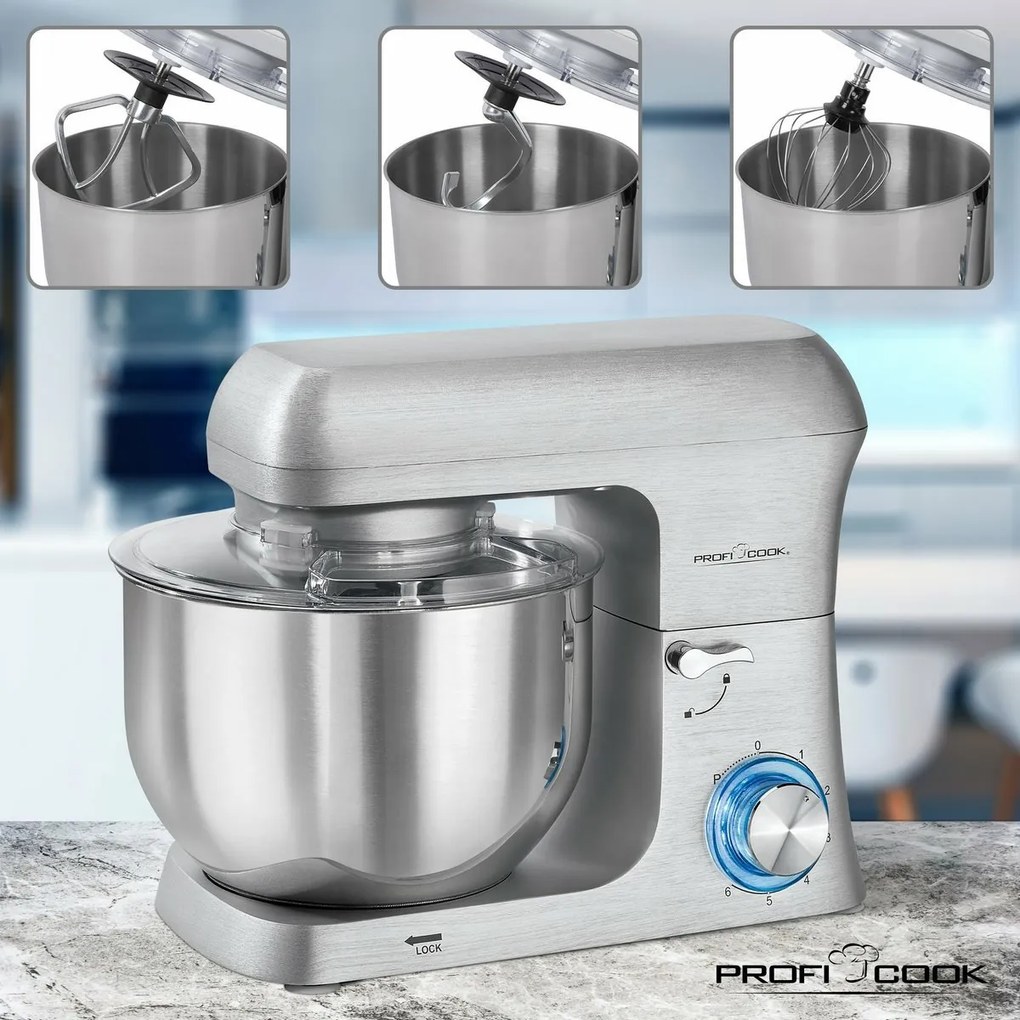 ProfiCook KM 1188 kuchynský robot alu 6 l