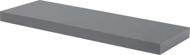 Nástenná polica 60 cm sivá P-001 GREY lesk