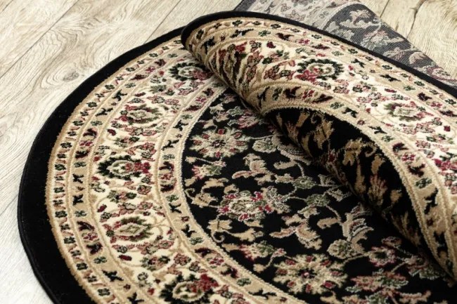 Koberec ROYAL ADR kruh vzor 1745 čierny