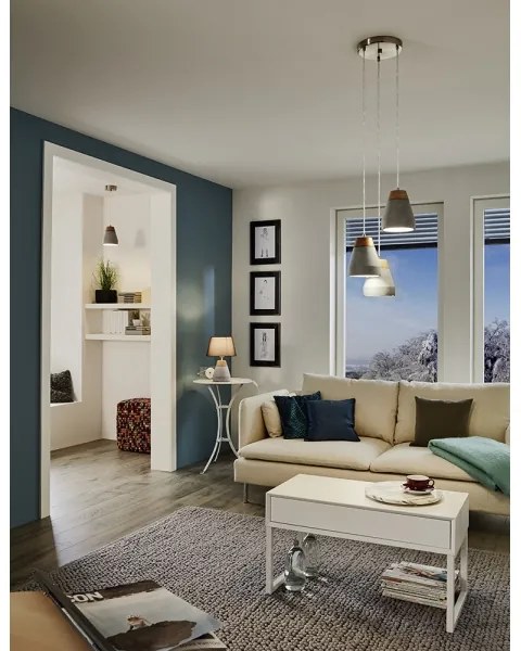 Eglo 95526 - Luster TAREGA 3xE27/60W/230V