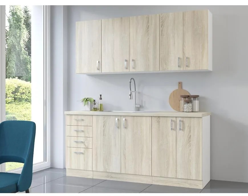 Kuchynská linka Sara sonoma 180 cm bez dosky