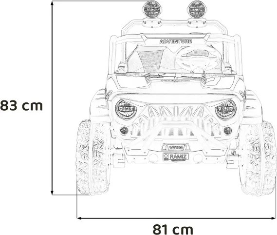 Elektrické autíčko PASSION 4x4 čierne
