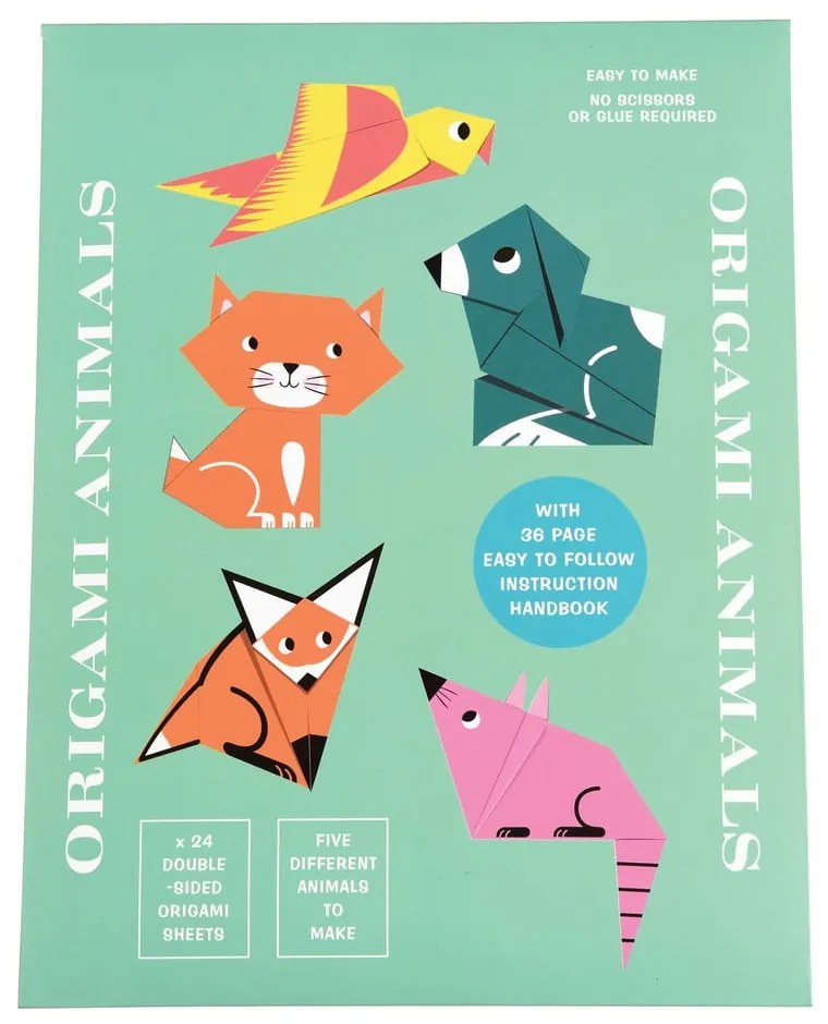 Papierové skladačky Animals Origami – Rex London