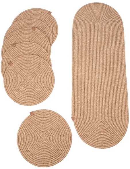 Podložka pod tanier AURA béžová (7 ks)