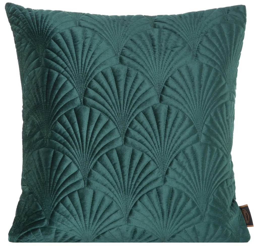 DEKORAČNÁ OBLIEČKA NA VANKÚŠ RIA2 45X45 CM TMAVOZELENÁ