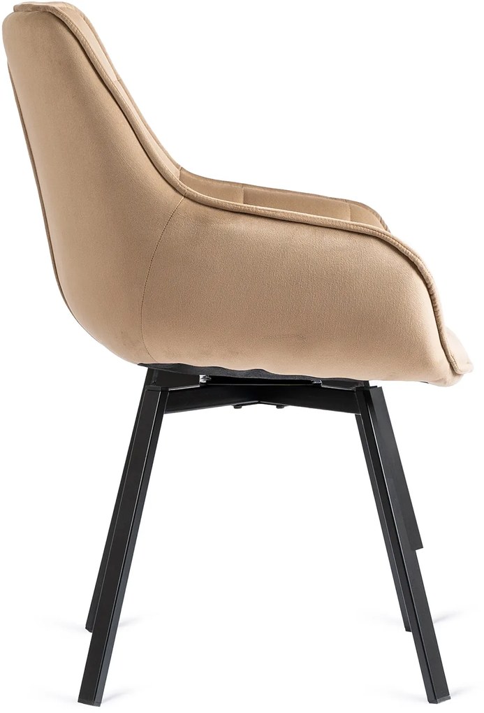 PROXIMA.store - Otočné jedálenské kreslo LUNA FARBA: hnedá