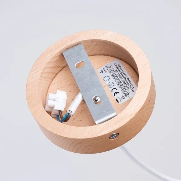 Sollux SL.1319 - Luster na lanku JAGA 1xE27/15W/230V pr. 30 cm biela