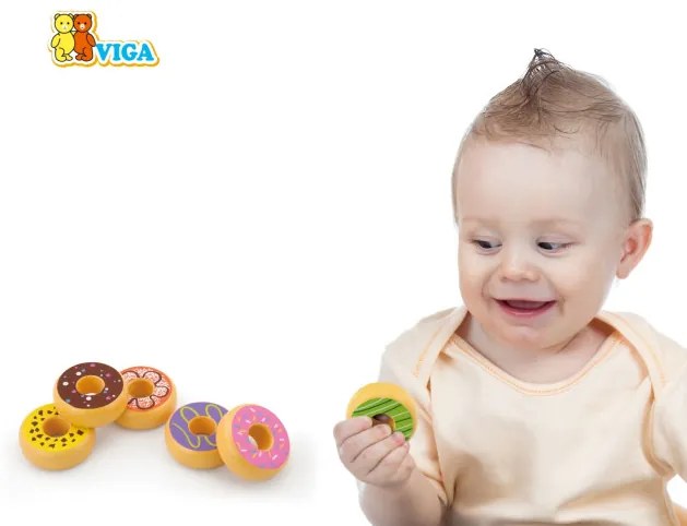 Drevené donuty Viga 51604 6 ks
