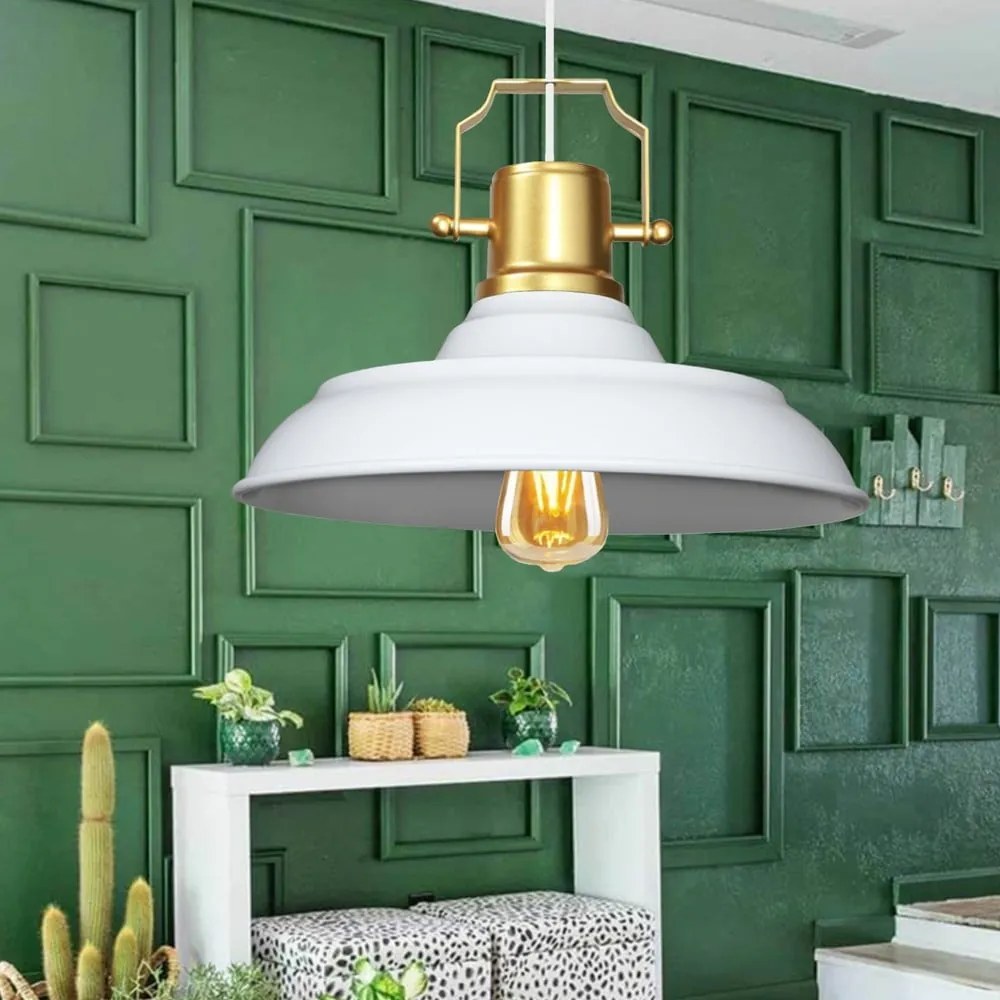 Závesné svietidlo s kovovým tienidlom ø 25 cm Tarsus – Opviq lights