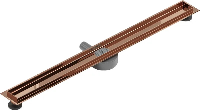 Mexen Flat 360°, telo žľabu 90cm, ružové zlato, 1640090