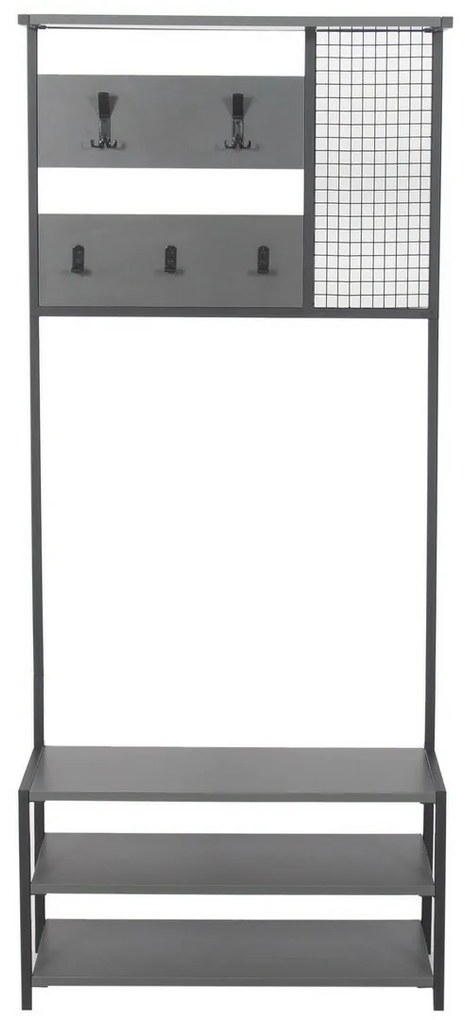 Vešiak s botníkom Nomad Anthracite and Black