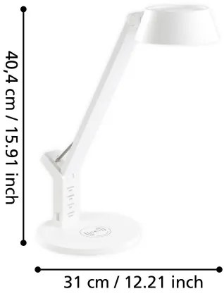 Eglo 99831 - LED Stmievateľná dotyková stolná lampa BANDERALO LED/4,8W/230V biela