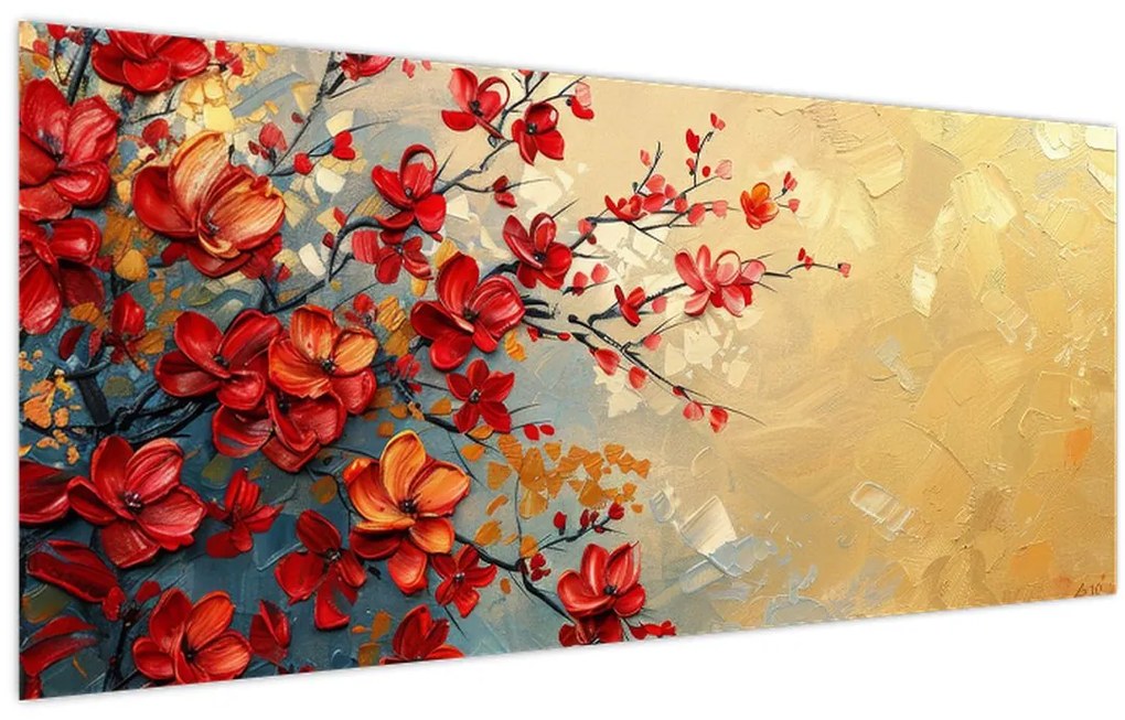 Obraz - Kvitnúci strom (120x50 cm)