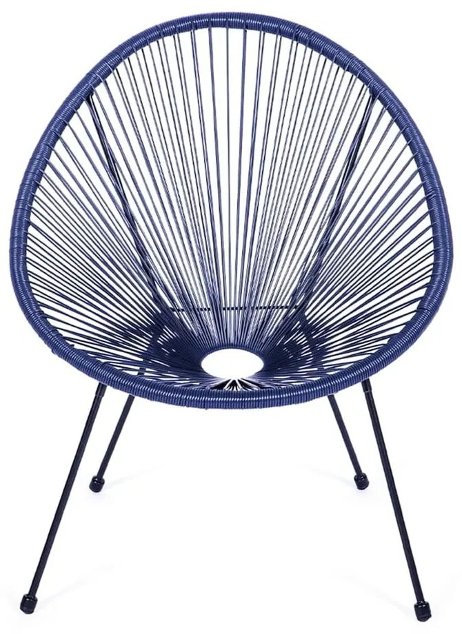 Modré kovové/plastové záhradné kreslo Avocado Comfort – Bonami Selection