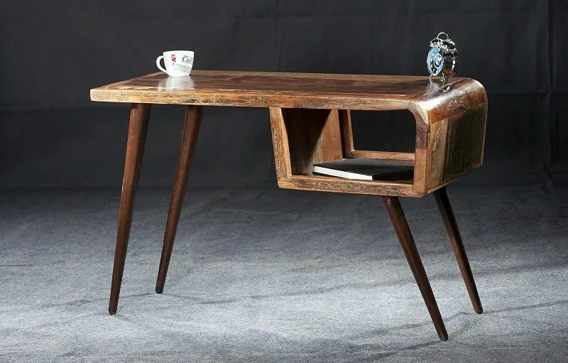 Bighome - RETRO Písací stôl 116x59 cm, staré drevo