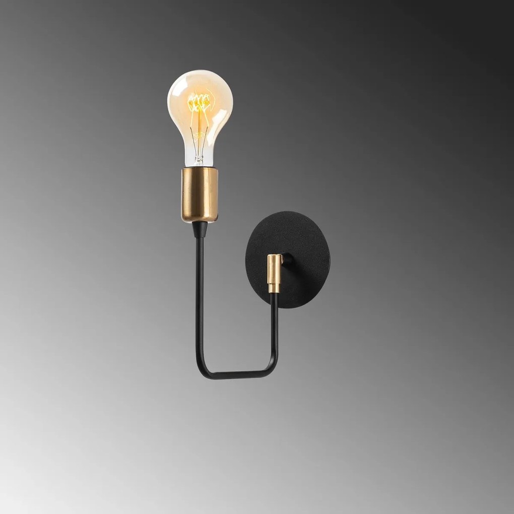 Nástenné svietidlo Dolma II čierne