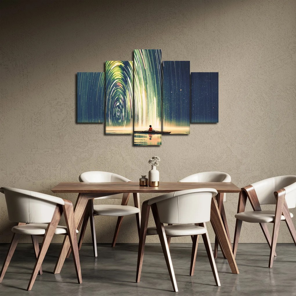 Obraz - Stred vesmíru (150x105 cm)