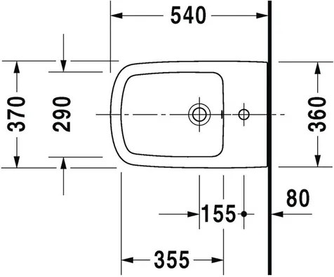 Bidet závesný Duravit DuraStyle 22821500001