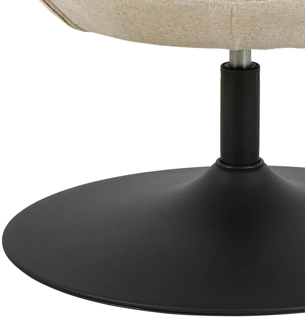 Otočné designové křeslo Center béžové/černé