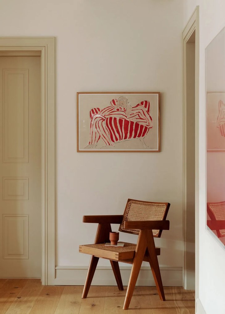 THE POSTER CLUB Autorský plakát Red Chair by Sofia Lind 50 x 70 cm