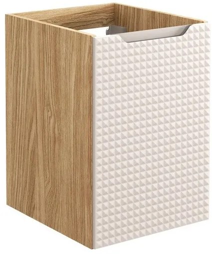 Závesná skrinka pod umývadlo Luxor Beige s doskou 70 cm béžová/dub olejovaný