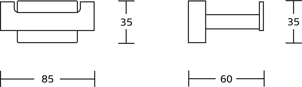 Aqualine APOLLO dvojháčik, chróm 1416-23