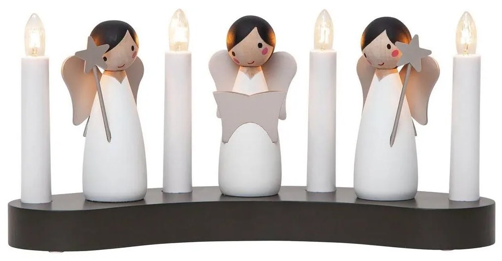 Eglo 411002 - Vianočný svietnik ANGEL CHOIR 4xE10/3W/230V