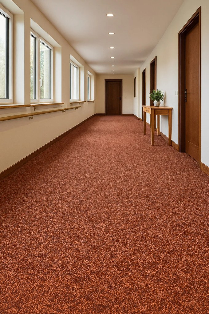 Koberec metráž Extreme 293, na mieru, šíře 4m, hnedá, ab (mriežka), chodba / predsieň, Condor Carpets