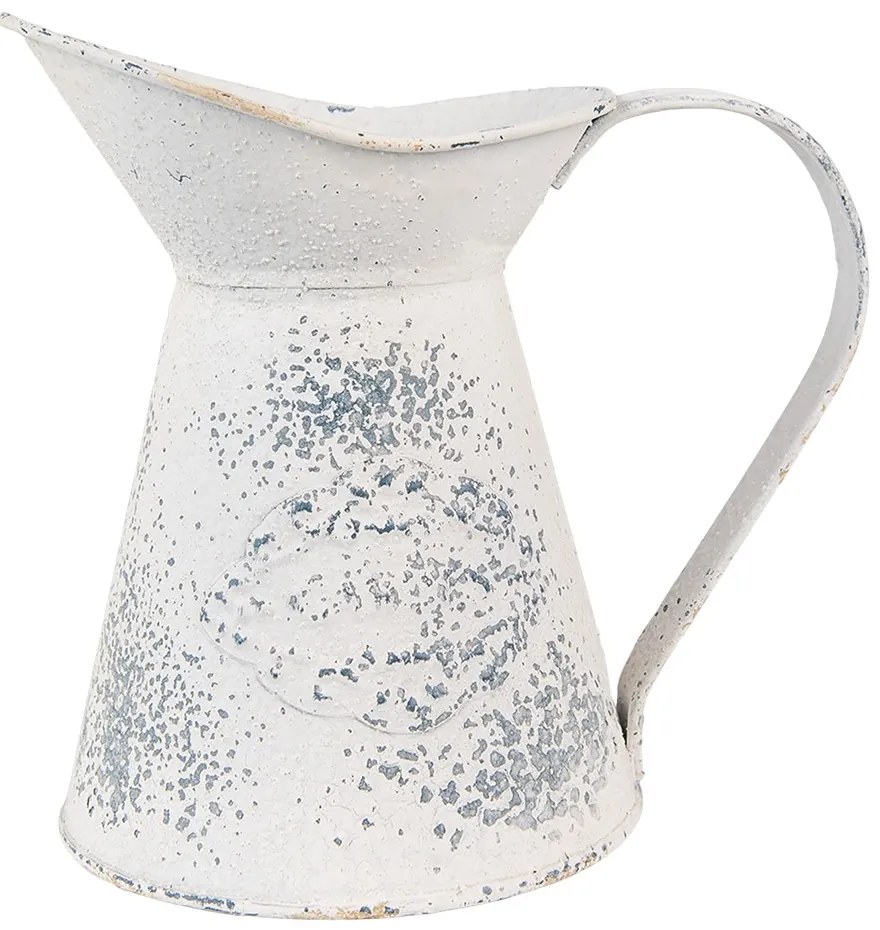 Béžový dekoračný plechový džbán Fun Antique - 17*11*17 cm