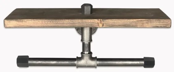 Držiak toaletného papiera s policou BORU 12x40 cm smrek