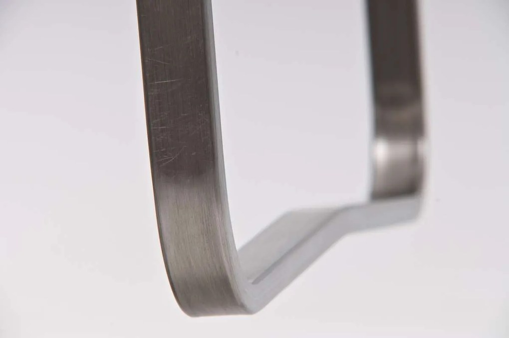 Barová stolička Pamela nerez - Čierna