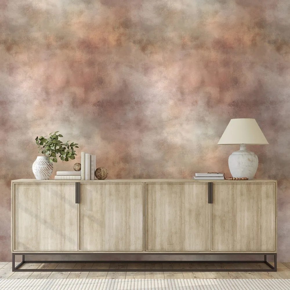 Samolepiaca tapeta jemné zemité akvarelové tóny