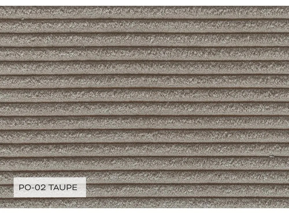 Béžová menčestrová rozkladacia rohová pohovka (pravý roh/do tvaru "U") Brave Dave – Miuform