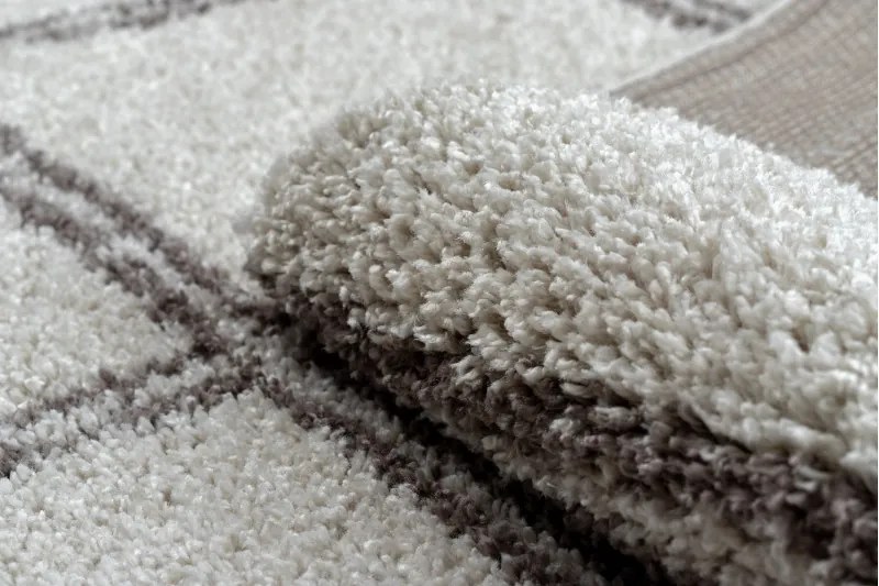 Kusový koberec Berber Asila B5970 cream and brown, 120x170, béžová, obývacia izba, Dywany Łuszczów