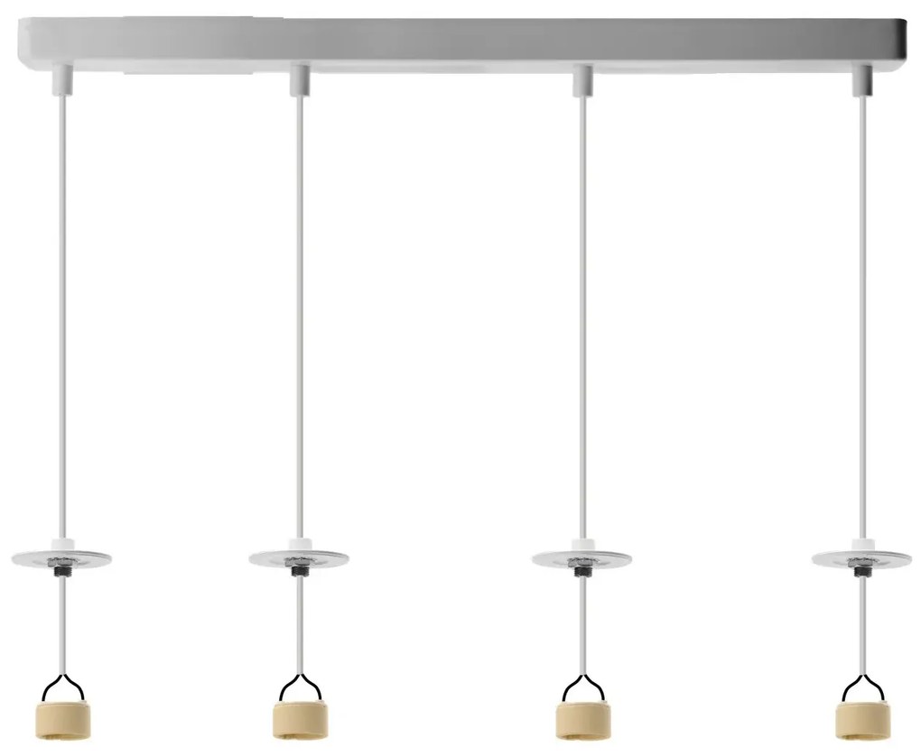 Lucas Base 4L Pendant Gu10 biele