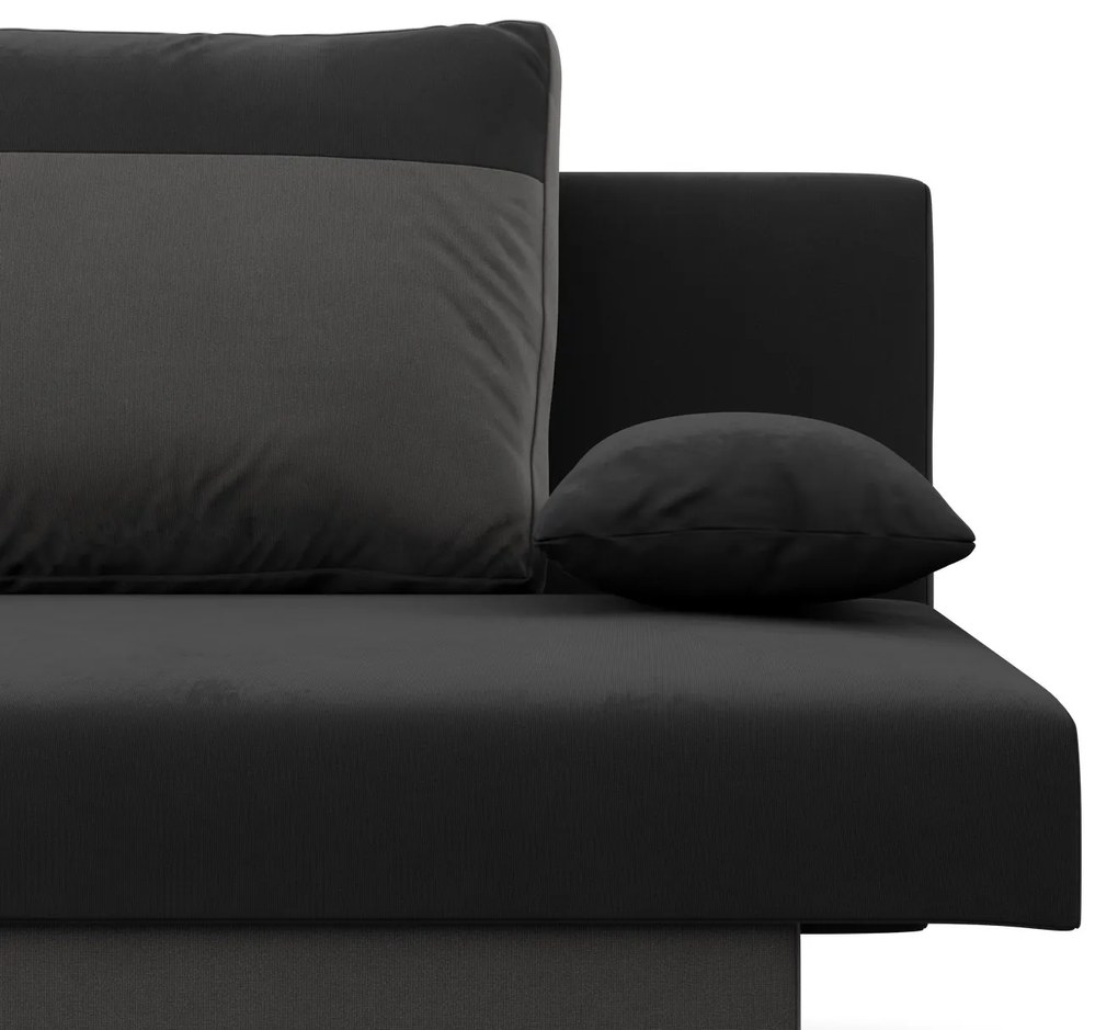 Veľká rozkladacia pohovka SONY model 2 Čierna/sivá