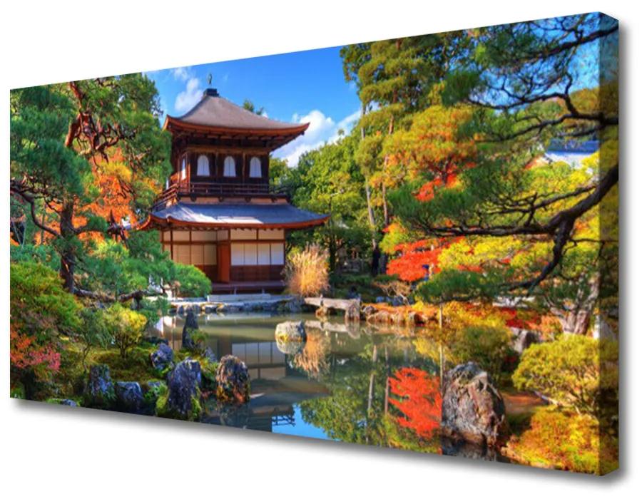 Obraz Canvas Záhrada japonsko krajina 125x50 cm