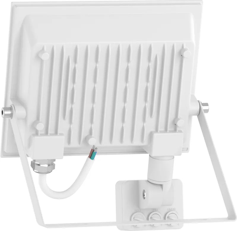 Mexen Luxpro+ LED reflektor s pohybovým senzorom, 30W, studená - 6500K, 3300 lm, biela - L236-030-65-20