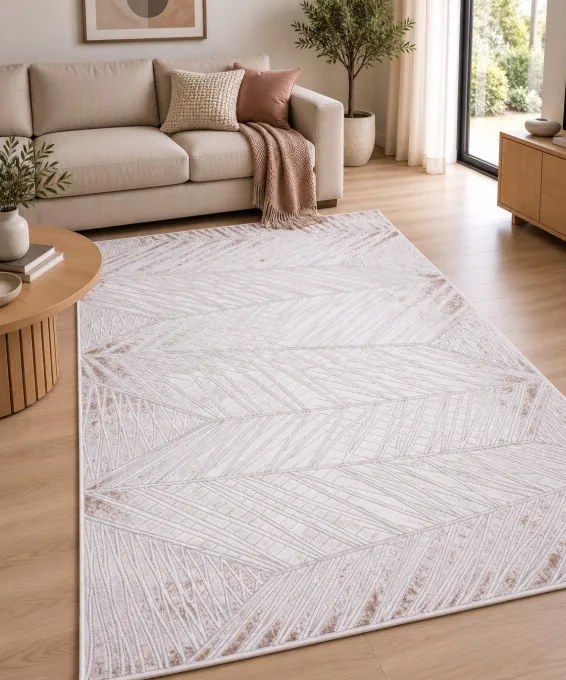 Koberec BUTIK 354 krémový / hnedý