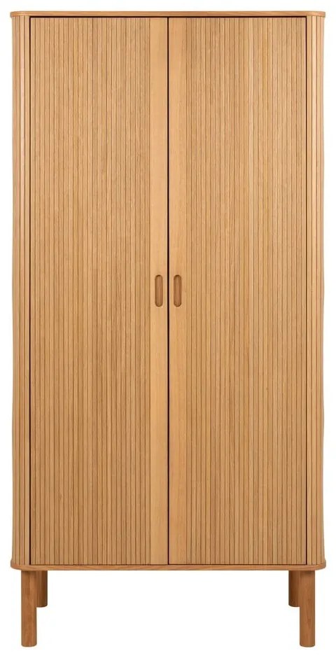 Šatníková skriňa v dekore duba v prírodnej farbe 100x200x55 cm Langley – Actona