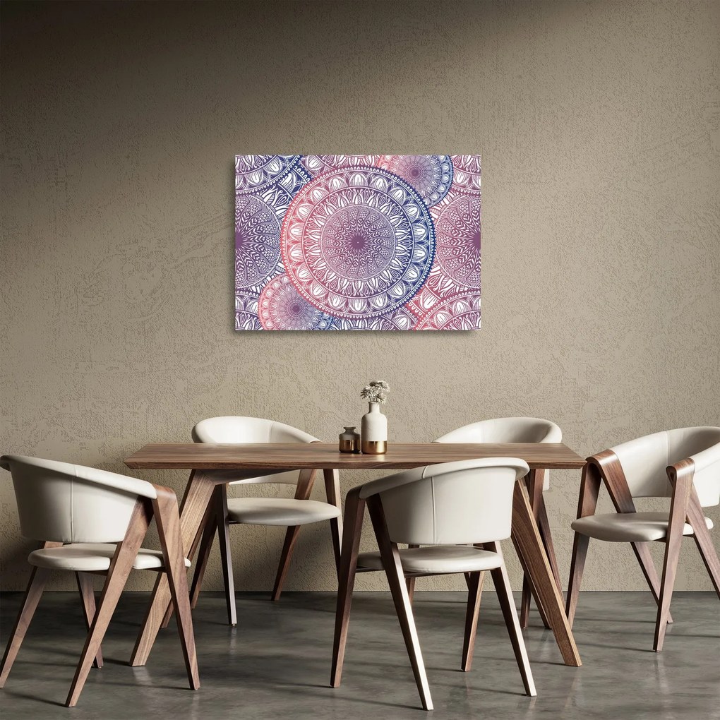 Sklenený obraz z mandál (70x50 cm)