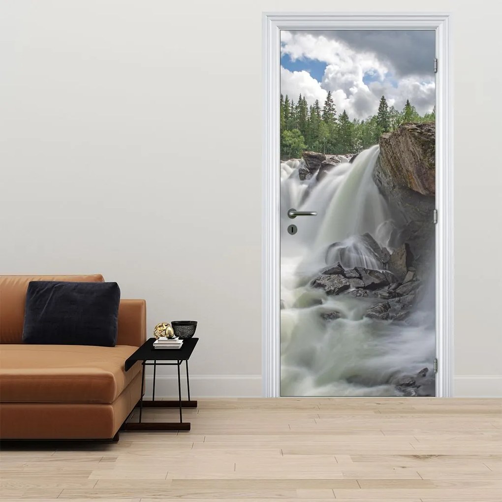 Fototapeta na dvere - Vodopády (95x205cm)