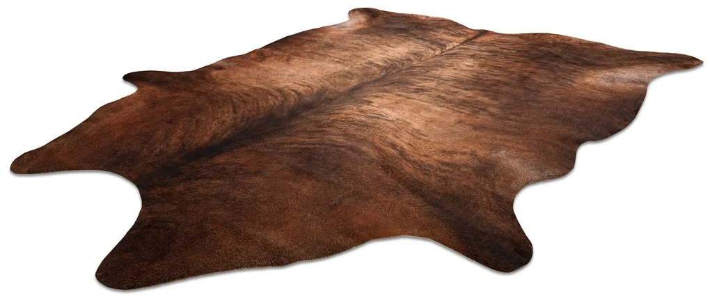 Koberec syntetická hovädzia koža - svetlohnedá, rozmer 100x150 cm