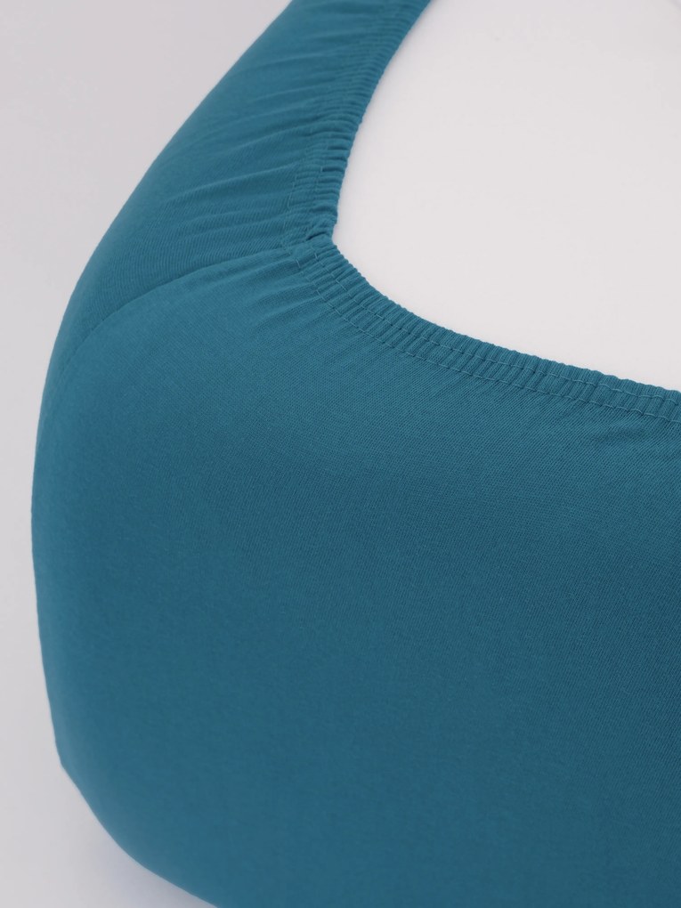 Jersey plachta s elastanom Deluxe 180 × 200 cm – petrolejová