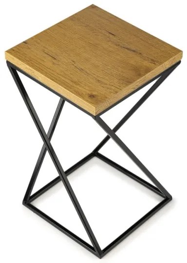 Stojan na kvety LOFT 40x24 cm čierna/hnedá