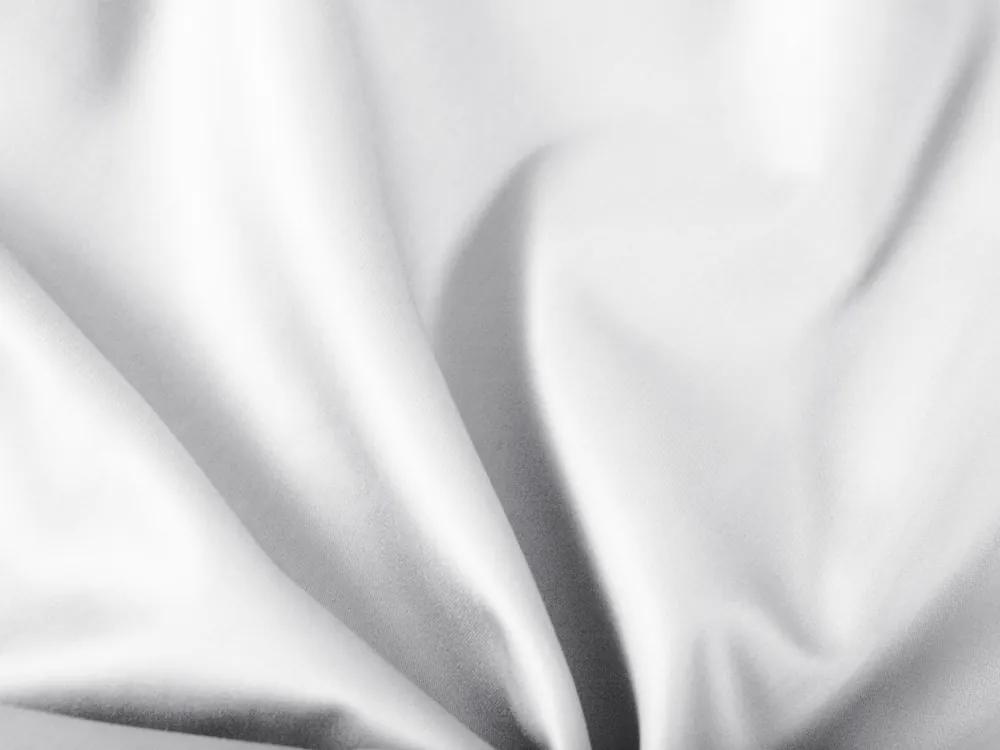 Biante Oválny bavlněný saténový ubrus ST-001 Biely 120x140 cm