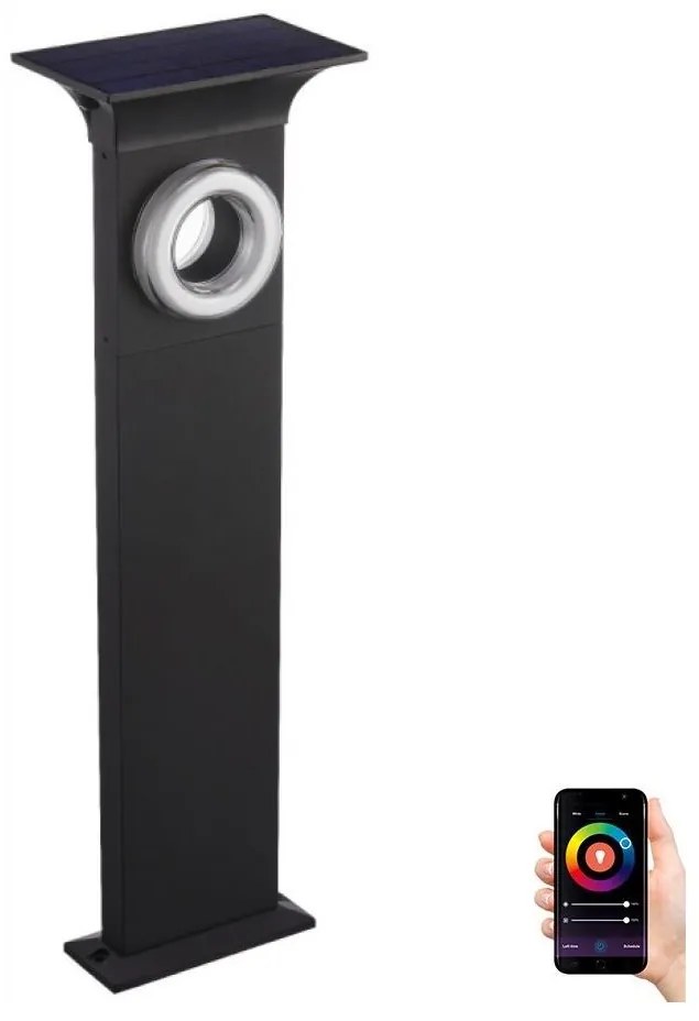 Immax Neo 07904L - LED RGB+CW/W Stmievateľná solárna lampa ANEL LED/2W/5V IP54 Tuya IM1103